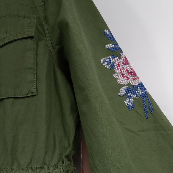 Wonder Nation Girls Green Anorak Button Front Jacket Size XXL (18) NWT - Picture 4 of 11